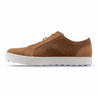 Men's Footjoy Club Casual Shoes Taupe NZ-407861